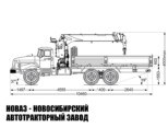 Бортовой автомобиль Урал 4320-1951-60 с манипулятором INMAN IT 150 до 7,1 тонны модели 7986 (фото 2)