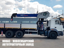 Бортовой автомобиль Урал С34520 с краном‑манипулятором DongYang SS1956 грузоподъёмностью 8 тонн