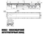 Бортовой полуприцеп грузоподъёмностью 35 тонн с кузовом 14200х2470х600 мм модели 9158 (фото 2)