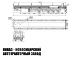 Бортовой полуприцеп грузоподъёмностью 40 тонн с кузовом 14200х2470х600 мм модели 9159 (фото 2)