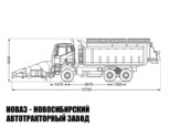 Комбинированная дорожная машина с бункером для песка на базе самосвала FAW J6 CA3250 6х6 (фото 5)