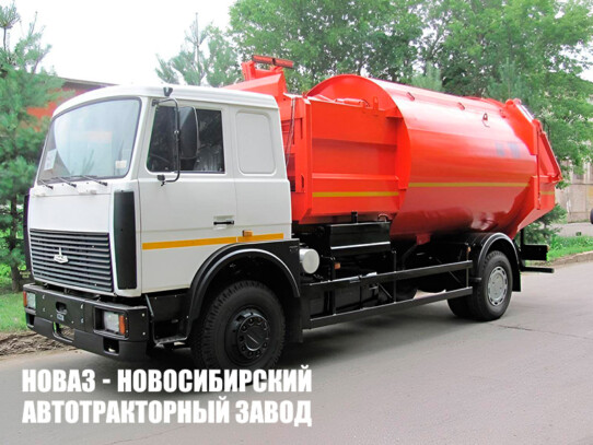 Мусоровоз КО-449-35 объёмом 22 м³ с боковой загрузкой на базе МАЗ 6312С3-587-011 (фото 1)