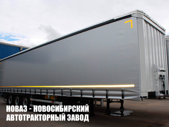 Шторный полуприцеп CTTM Cargoline 9322-0050 грузоподъёмностью 31,7 тонны с кузовом 13600х2480х2715 мм (фото 1)