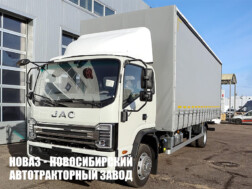 Тентованный фургон JAC N120X грузоподъёмностью 6,5 тонны с кузовом 6800х2540х2700 мм