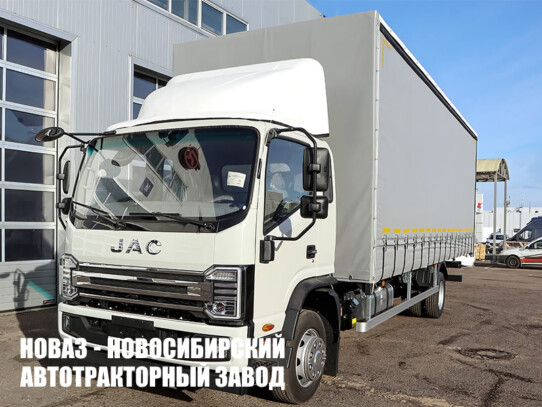 Тентованный грузовик JAC N120X грузоподъёмностью 6,5 тонны с кузовом 6800х2540х2700 мм (фото 1)