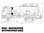 Автоцистерна для светлых нефтепродуктов объёмом 15 м³ с 2 секциями на базе КАМАЗ 65115 модели 8203 (фото 2)