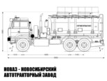 Автоцистерна для светлых нефтепродуктов объёмом 20 м³ с 2 секциями на базе Урал-М 63701 модели 6703 (фото 2)