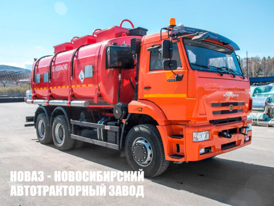 Автоцистерна для светлых нефтепродуктов объёмом 20 м³ с 3 секциями на базе КАМАЗ 6520 модели 7666 (фото 1)