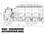 Автоцистерна для светлых нефтепродуктов объёмом 20 м³ с 3 секциями на базе КАМАЗ 6520 модели 7666 (фото 2)