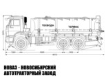 Автоцистерна для технической воды АЦВ-11Т объёмом 11 м³ с 1 секцией на базе КАМАЗ 43118 модели 7514 (фото 2)