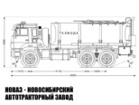 Автоцистерна для технической воды АЦВ-15Т объёмом 15 м³ с 1 секцией на базе КАМАЗ 65224-3971-53 модели 2856 (фото 2)