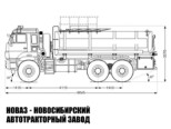 Автоцистерна для технической воды АЦВ-16 объёмом 16 м³ с 1 секцией на базе КАМАЗ 65224-3971-43 модели 6617 (фото 2)