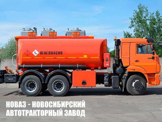 Автотопливозаправщик ГРАЗ 56215-10-52 объёмом 15 м³ с 3 секциями на базе КАМАЗ 65115-3081-48