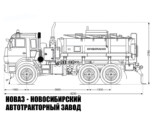 Автотопливозаправщик объёмом 10 м³ с 1 секцией на базе КАМАЗ 43118-3049-46 модели 5550 (фото 2)