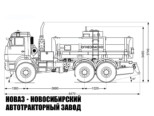 Автотопливозаправщик объёмом 11 м³ с 1 секцией на базе КАМАЗ 43118-3938-46 модели 7086 (фото 2)