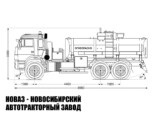 Автотопливозаправщик объёмом 11 м³ с 1 секцией на базе КАМАЗ 43118 модели 3233 (фото 2)