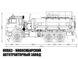 Автотопливозаправщик объёмом 11 м³ с 1 секцией на базе КАМАЗ 43118 модели 6671 (фото 2)