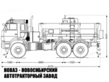 Автотопливозаправщик объёмом 11 м³ с 1 секцией на базе КАМАЗ 43118 модели 6949 (фото 2)