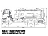 Автотопливозаправщик объёмом 11 м³ с 2 секциями на базе КАМАЗ 43118 модели 2917 (фото 2)