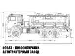 Автотопливозаправщик объёмом 11 м³ с 2 секциями на базе КАМАЗ 43118 модели 3923 (фото 2)