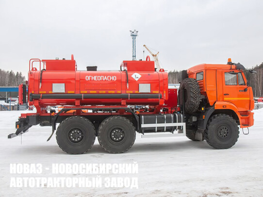Автотопливозаправщик объёмом 11 м³ с 2 секциями на базе КАМАЗ 43118 модели 4377 (фото 1)