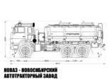 Автотопливозаправщик объёмом 11 м³ с 2 секциями на базе КАМАЗ 43118 модели 4377 (фото 2)