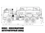 Автотопливозаправщик объёмом 11 м³ с 2 секциями на базе КАМАЗ 43118 модели 7129 (фото 2)