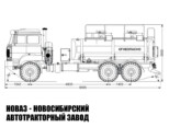 Автотопливозаправщик объёмом 11 м³ с 2 секциями на базе Урал-М 4320-4971-80 модели 9046 (фото 2)