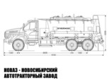 Автотопливозаправщик объёмом 11 м³ с 3 секциями на базе Урал NEXT 73945 модели 8317 (фото 2)