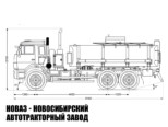Автотопливозаправщик объёмом 12 м³ с 1 секцией на базе КАМАЗ 43118-3078-46 модели 5878 (фото 2)