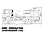 Автотопливозаправщик объёмом 12 м³ с 1 секцией на базе КАМАЗ 43118 модели 3521 (фото 2)