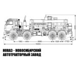 Автотопливозаправщик объёмом 12 м³ с 1 секцией на базе КАМАЗ 63501 модели 7921 (фото 2)