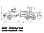 Автотопливозаправщик объёмом 12 м³ с 1 секцией на базе Урал 432007 модели 7271 (фото 2)