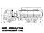 Автотопливозаправщик объёмом 12 м³ с 2 секциями на базе КАМАЗ 43118-3078-46 модели 5328 (фото 2)