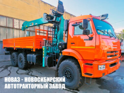 Бортовой автомобиль КАМАЗ 43118-23027-50 с краном‑манипулятором HKTC HLC-8016 до 8 тонн