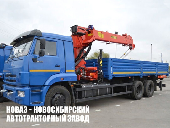 Бортовой автомобиль КАМАЗ 65117-4010-48 с манипулятором INMAN IT 150 до 7,1 тонны (фото 1)