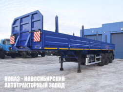 Бортовой полуприцеп 780111‑0000310 грузоподъёмностью 30 тонн с кузовом 12300х2470х730 мм