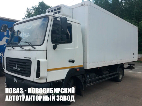 Фургон рефрижератор МАЗ 437121 грузоподъёмностью 4,2 тонны с кузовом 6300х2550х2550 мм