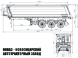 Самосвальный полуприцеп 924900-33H2 HALF-PIPE грузоподъёмностью 30,7 тонны с кузовом 33 м³ (фото 4)