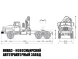 Седельный тягач Урал 4320-1951-60 с манипулятором INMAN IM 180 до 8,8 тонны модели 4098 (фото 2)