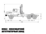 Седельный тягач Урал 4320-1951-60 с манипулятором INMAN IM 240 до 7,3 тонны модели 2662 (фото 3)