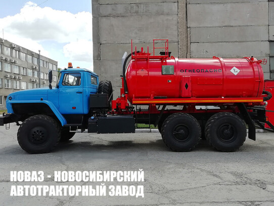 Агрегат для сбора нефти и газа АКН-10-ОД объёмом 10 м³ на базе Урал 4320