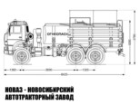 Автоцистерна для технической воды АЦВ-10 объёмом 10 м³ с 1 секцией на базе КАМАЗ 43118 модели 4920 (фото 2)
