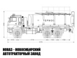 Автоцистерна для технической воды АЦВ-15 объёмом 15 м³ с 1 секцией на базе КАМАЗ 65224 модели 6347 (фото 2)