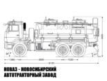 Автотопливозаправщик объёмом 11 м³ с 2 секциями на базе КАМАЗ 43118 модели 8417 (фото 2)