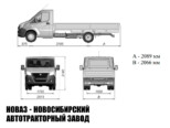 Бортовой автомобиль ГАЗель NEXT A21R32 грузоподъёмностью 1,18 тонны с кузовом 4168х1978х400 мм (фото 2)