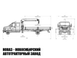 Бортовой автомобиль ГАЗон NEXT C42R33 с манипулятором TAURUS 034L до 3,3 тонны (фото 3)