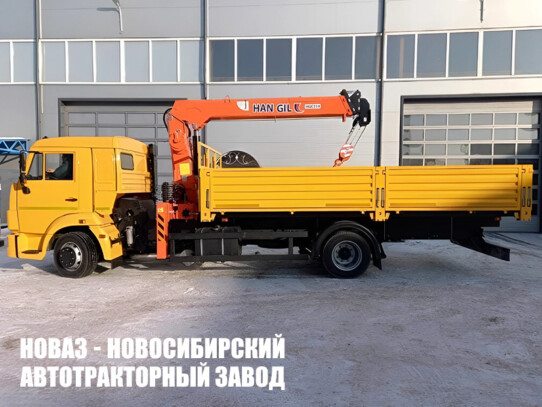 Бортовой автомобиль КАМАЗ 4308-3084-69 с манипулятором Hangil HGC 514 до 5 тонн (фото 1)