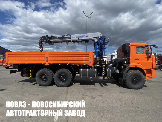 Бортовой автомобиль КАМАЗ 43118-3027-48 с манипулятором КМУ-150 Галичанин до 7 тонн с буром (фото 1)