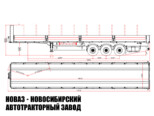 Бортовой полуприцеп САВ 931803E3 грузоподъёмностью 32,5 тонны с кузовом 13620х2485х586 мм (фото 2)